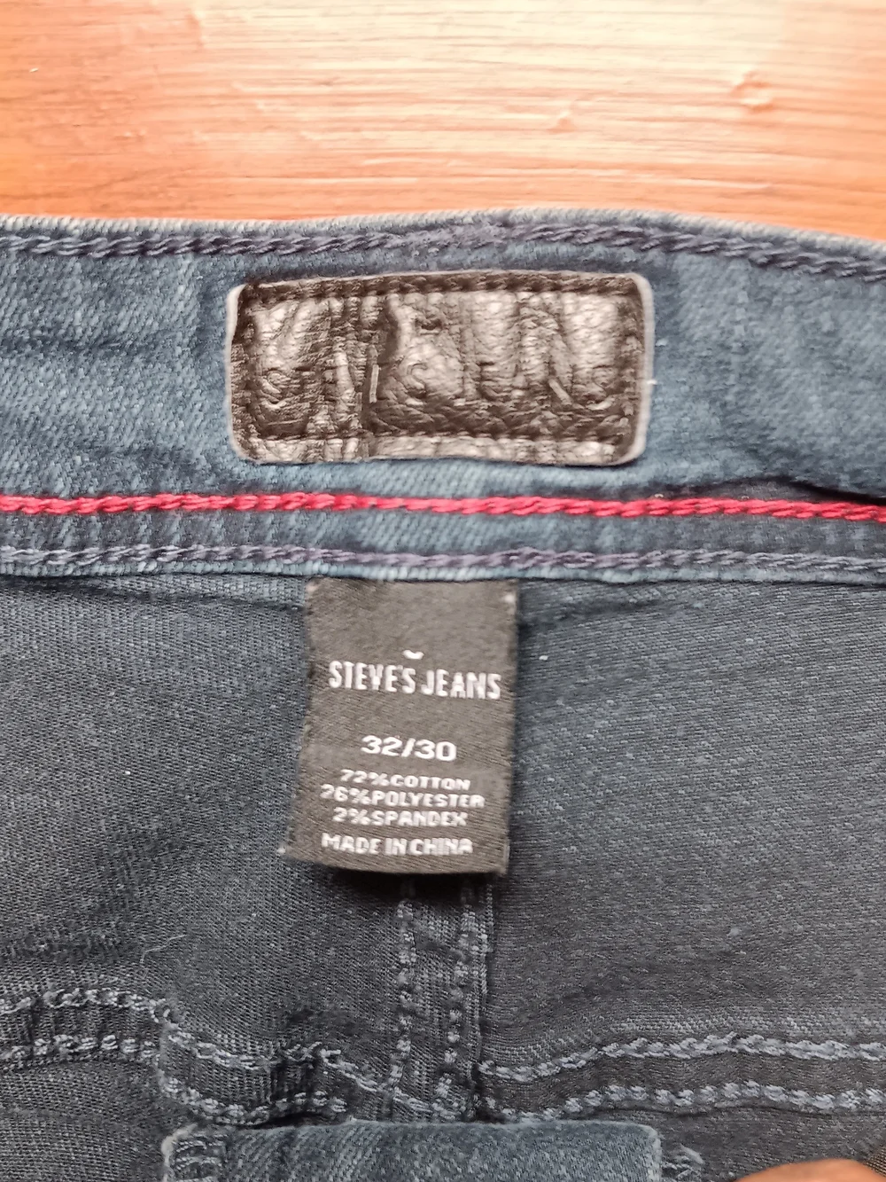Y2K Steve’s Jeans Men’s 32x30 Dark Blue Straight Leg Denim